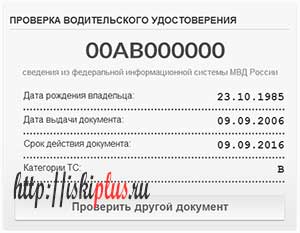 Проверить водительское удостоверение по базе ГИБДД онлайн